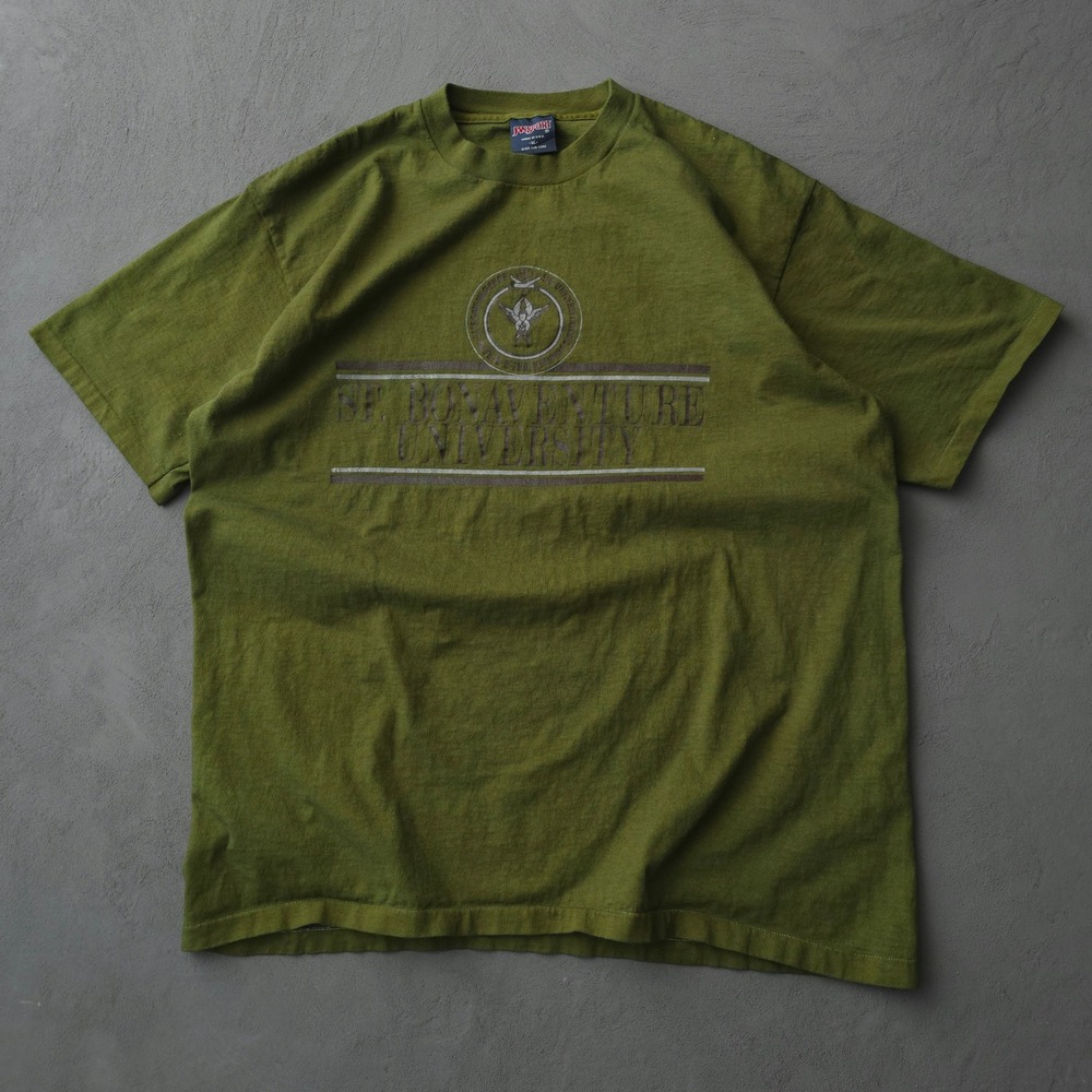 Vintage 90s JanSport Olive Green St. Bonaventure University T-shirt XL College